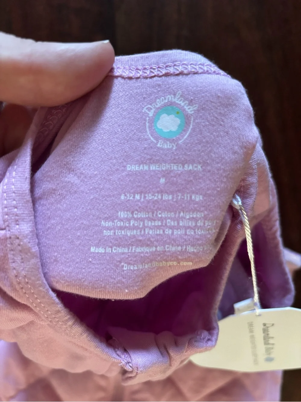 Dreamland baby weighted sleep sack 6-12m